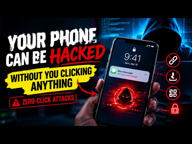 Your Phone Can Be Hacked Without You Clicking Anything 😳 | Zero-Click Attacks