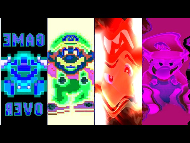 Evolution of Game Overs in Mario Games (1985-2019) in 4ormulator effects