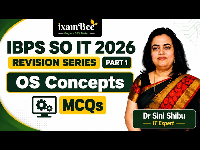 IBPS SO IT 2026 Revision Series Part 1 🔥 | Operating System Concepts MCQs | IT Officer Preparation