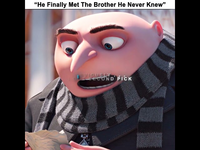 "Gru Finally Met His Twin Brother" || Despicable Me Edit || Headlights #short #edit