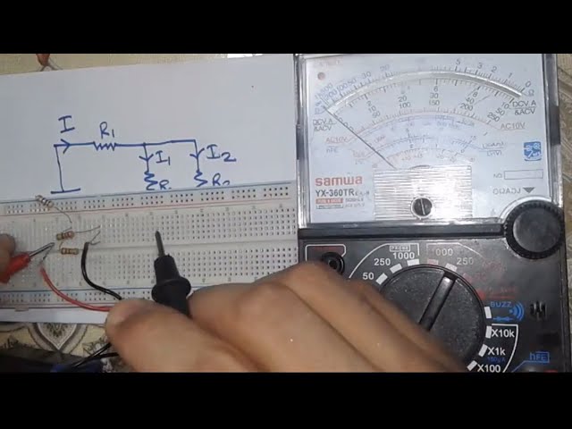 How to measure total current using analog multimeter