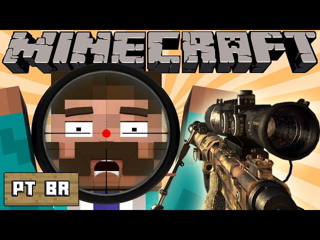 Se Minecraft fosse de Tiro em Primeira Pessoa