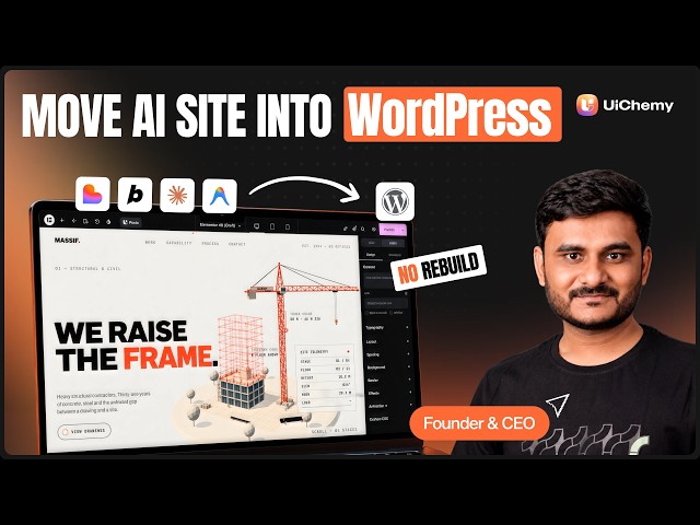 Move Any AI Website Into REAL WordPress, Without Rebuilding It | Claude, Lovable, Bolt