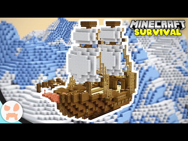 FLYING BOAT BASE! | Minecraft 1.18 Survival (Episode 3)