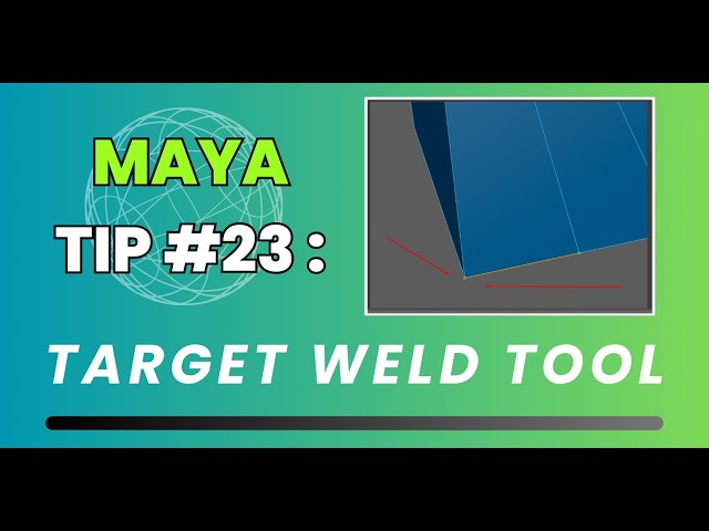 Maya Quick Tip #23: Target Weld Tool (most powerful hotkey)