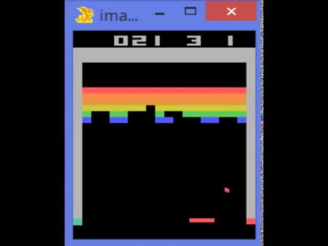 Google DeepMind's Deep Q-learning playing Atari Breakout!