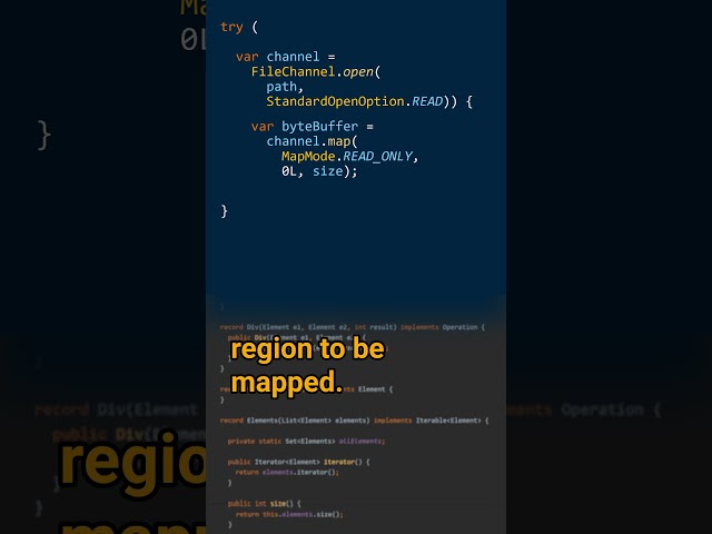 How can you map a file to memory?  - Cracking the Java Coding Interview #javacoding #javatips