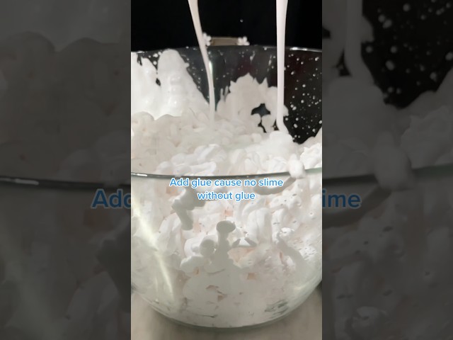 Tutorial how to make fluffy slime. #tutorial #satisfying