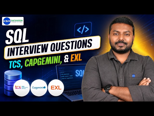 SQL Interview Questions: TCS, Capgemini, & EXL Coding Prep
