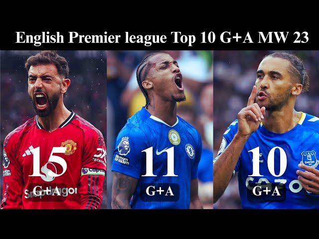 Goal + Assists in Premier League 2025/26 | Premier League Goal + Assist Leaders After Matchweek 23