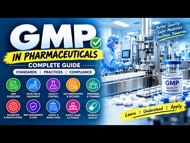 GMP in Pharmaceutical Industry | Complete GMP Training Course | Live Stream