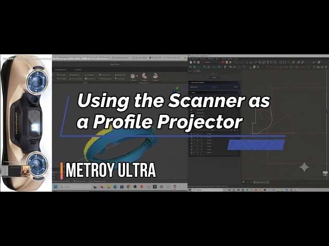 Revopoint MetroY can be used as a profilometer or projector Ultra CMM 3D Scanner version