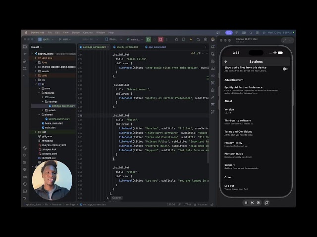 We Are Building Spotify From Scratch in Flutter - LIVE CODING 🔴 [No Ai]