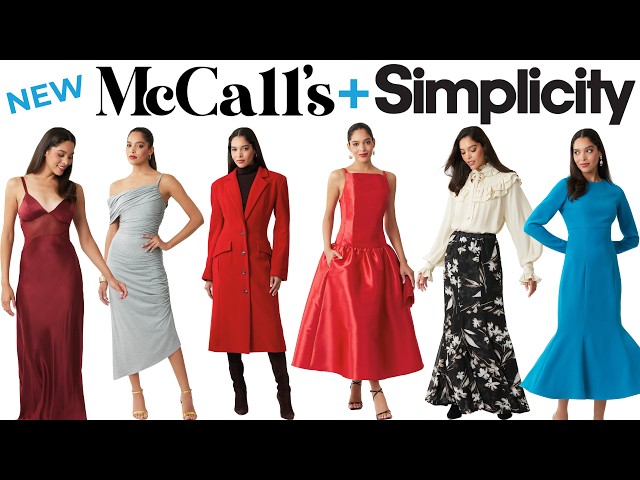 New Autumn Sewing Patterns 🍂 Simplicity + McCall's Stylish Basics, Special Occasion & Designer Dupes
