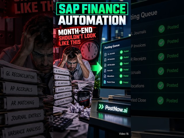 SAP Finance Automation | Reduce Manual Work at Month-End