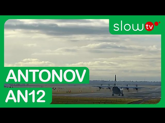 Antonov An12 from Ukraine at Prague Airport