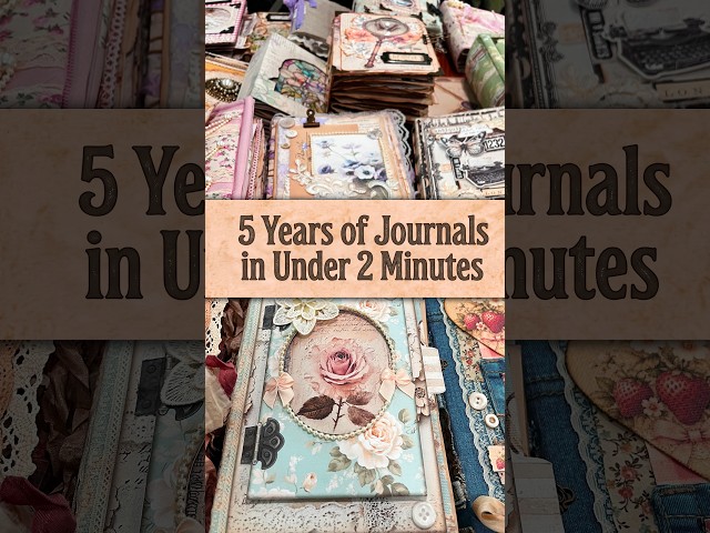 ✨5 YEARS of JUNK JOURNALS in Under 2 Minutes #junkjournalideas  #junkjournaling