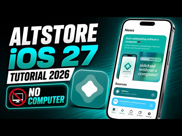 AltStore iOS 27 TUTORIAL 2026 - How To Download AltStore iOS on iPhone & iPad➡️NO COMPUTER NEEDED