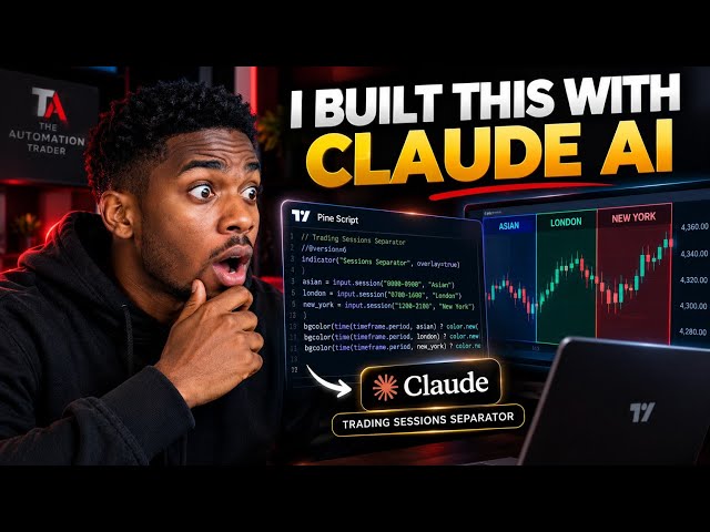 How to Build a Trading Sessions Separator From Scratch with Claude AI | TradingView Pine Script