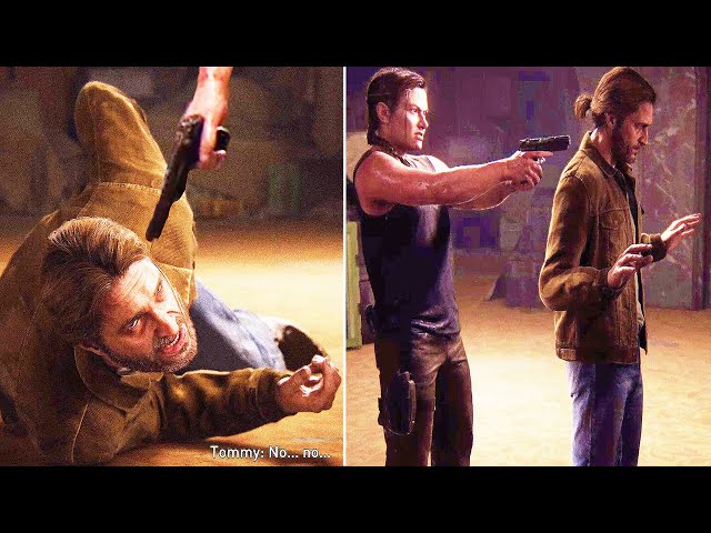 Abby Shoots Tommy And Jesse in the Head (As Seen by Ellie VS As Seen by Abby) - The Last of Us 2