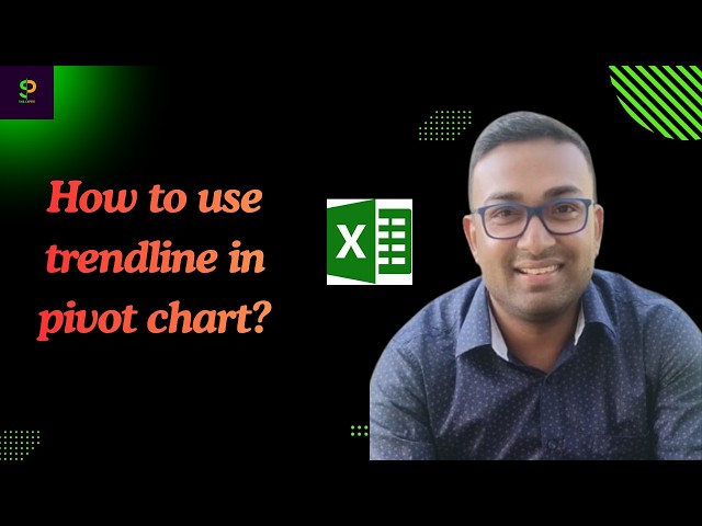 How to Use a Trendline in a Pivot Chart? | #Excel #PivotChart #Trendline #ExcelTips