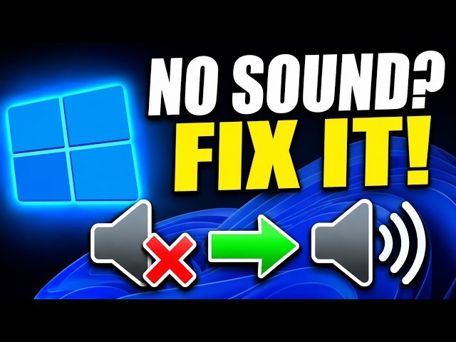 No Sound in Windows? Try THESE 30-Second Fixes!