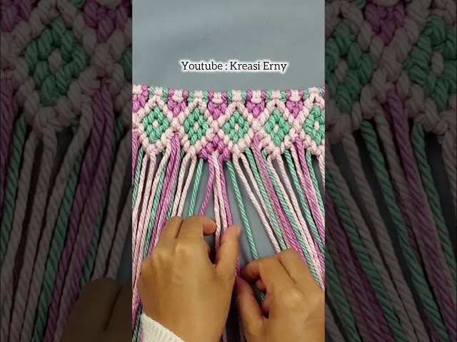 Macrame Bag New Design #macramebag