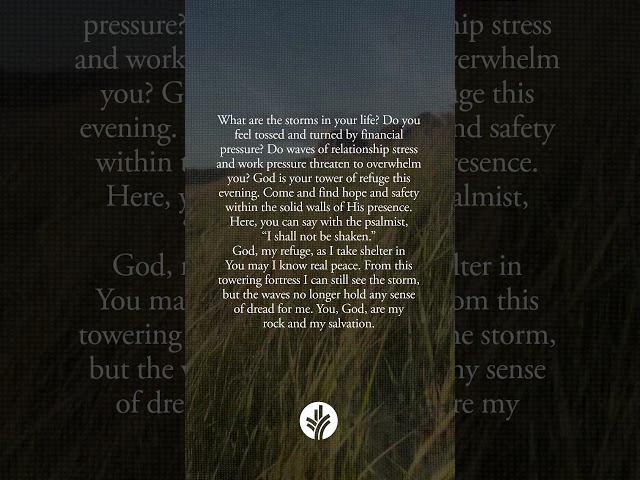 Finding Refuge in God During Life’s Storms