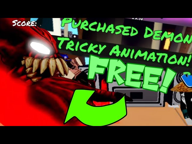 HOW TO GET THE NEW HELLCLOWN TRICKY ANIMATION FOR FREE!(or any animation below 1100 points)