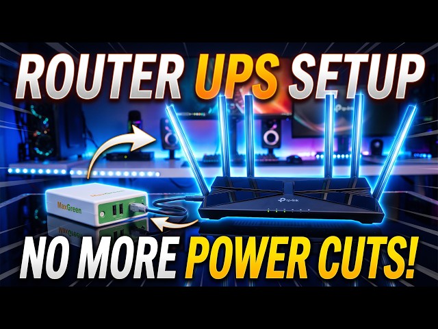 How to Setup Max Green Mini UPS to TP-Link Router AX53 Router