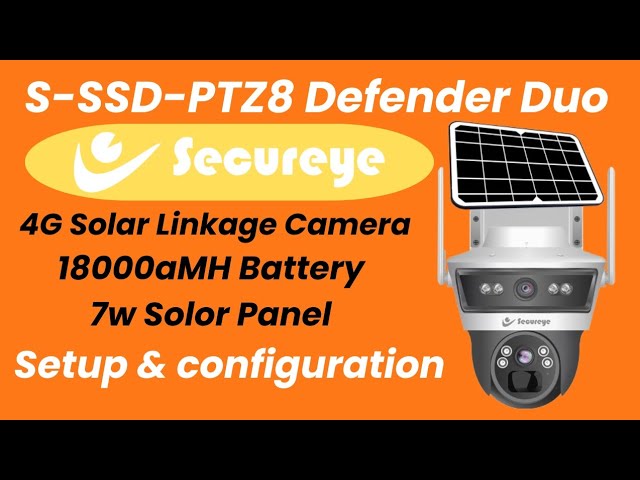 Secureye 4G Solar Dual lens Camera Setup and Configuration Video Hindi || S-SSD-PTZ8 Defender Duo