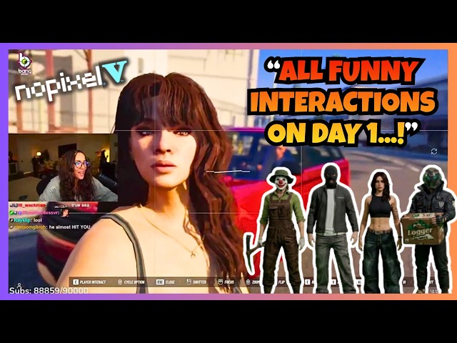 😭Cinna's FUNNIEST Interactions Meeting New People on NoPixel V I 1st Day I GTA RP