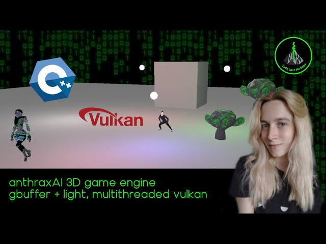 anthraxAI game engine: gbuffer + light, multithreaded vulkan (c++/vulkan)