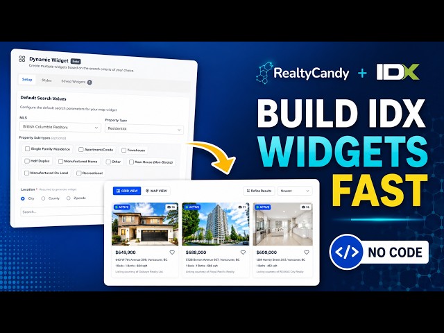 How to Create Custom IDX Listing Widgets in Minutes (No Coding Required)
