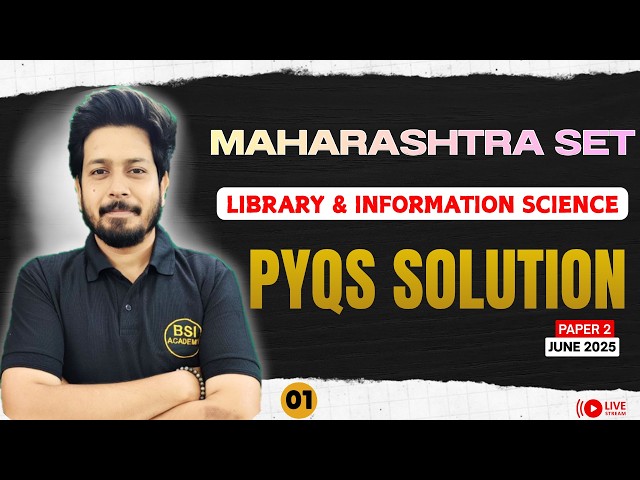 MH SET Paper Solution | Maharashtra SET Paper 2 Library Science Paper Solution | MH SET June 2026