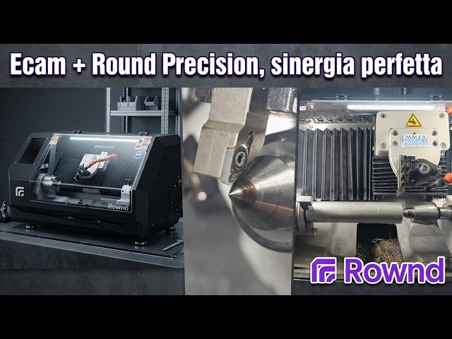 E-Cam V6 + Rond Precision CNC Lathe, perfect synergy, high technology for Makers