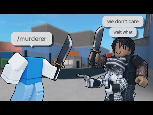 Trolling Teamers with Admin Commands.. (Murder Mystery 2)