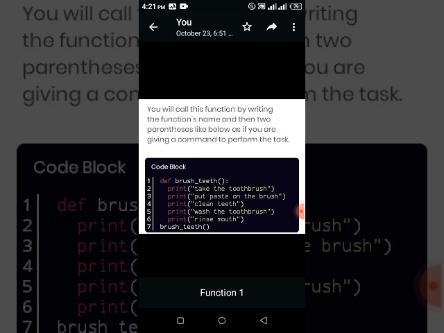 Python function