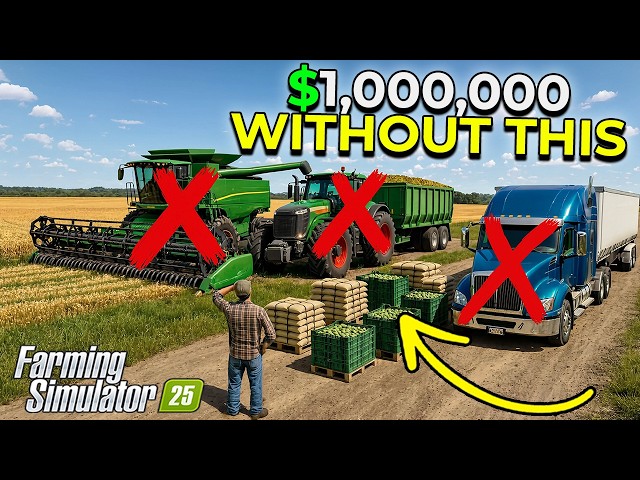 Can You Make $1M with ONLY Rented Equipment? | Farming Simulator 25