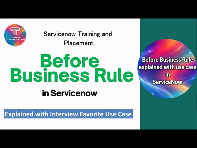 Before Business Rule in ServiceNow | Interview Favorite Use Case
