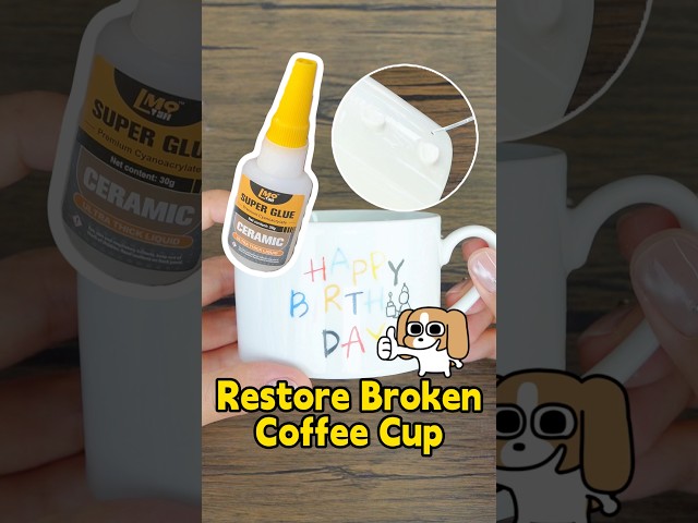 Favourite mug cracked? Get strong bond in simple steps.