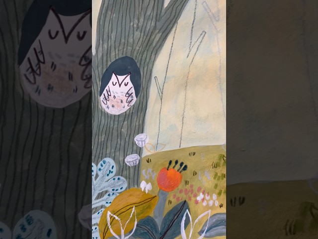 “The Moonlit Guardians” 🦉✨ Children’s book illustration #childrensbookillustration