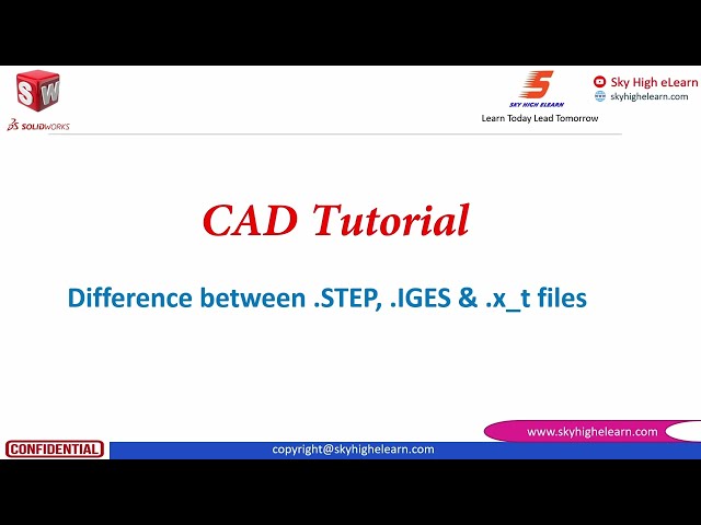 What's REALLY the Difference Between STEP IGES and Parasolid Files
