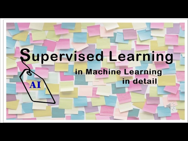 Supervised learning in machine learning