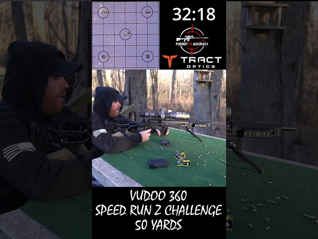 22LR 50 YARD SPEED GROUPS / VUDOO 360 / TRACT TORIC ELR / Z CHALLENGE