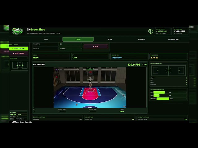 2KGreenShot Computer Vision for NBA 2K27 