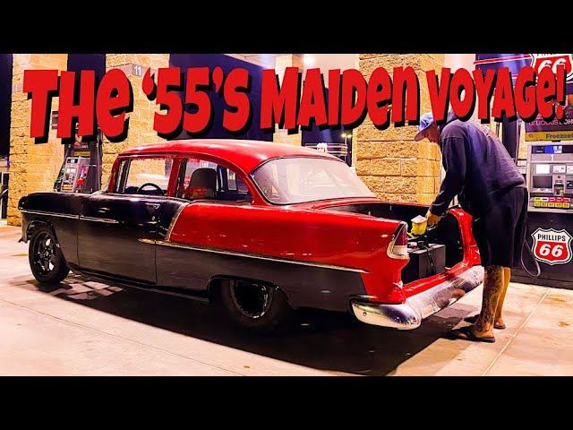 Murder Nova's LS/Procharged 1955 Chevy Maiden Voyage! This Thing Is ROWDY!