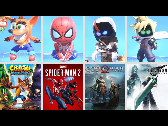 ASTRO BOT - All  Special Bots & The Games They're From