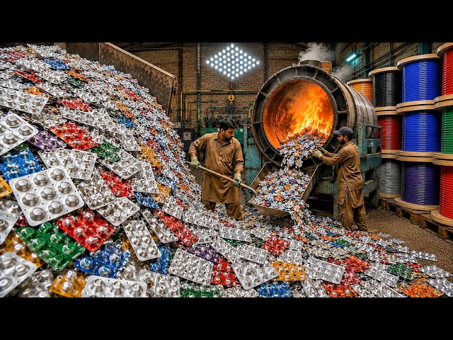 Nobody Believes Medicine Blister Packs Are Recycled Into High-Voltage Cables! 😱 