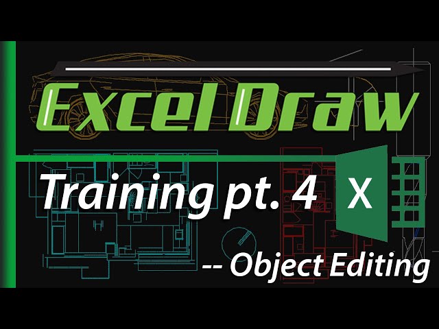 Excel Draw v6.2 Training Video 4 - Object Manager in Excel Draw
